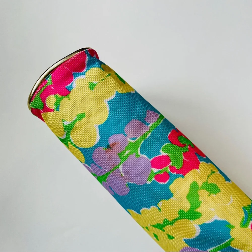 🎯3/$10 Lilly Pulitzer for Estee Lauder Floral Cosmetic Bag Vibrant Multicolor